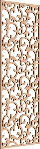 Miniatura 39 de Wheatland Paneles de pared decorativos de madera con calado, 9 3/8 pulgadas de ancho x 24 3/8 pulgadas de alto x 1/4 de alto, nogal