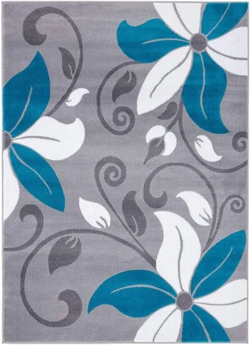 Miniatura 2 de LUXE WEAVERS 9242 Victoria - Alfombra moderna floral amarilla de 5 x 7
