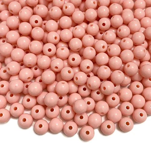 Miniatura 18 de Cuentas redondas de acrílico pastel, cuentas espaciadoras de plástico de color caramelo para bricolaje, collares, pulseras, aretes, joyería Amarillo