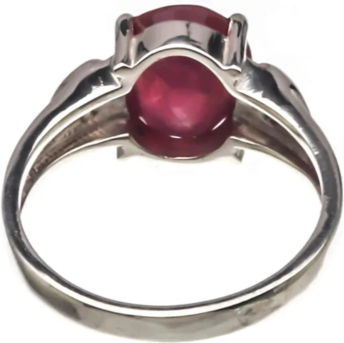 Miniatura 3 de Arenaworld - Anillo de compromiso hecho a mano de plata de ley 925 con piedra rubí de 6 quilates, estilo victoriano, para hombre y mujer