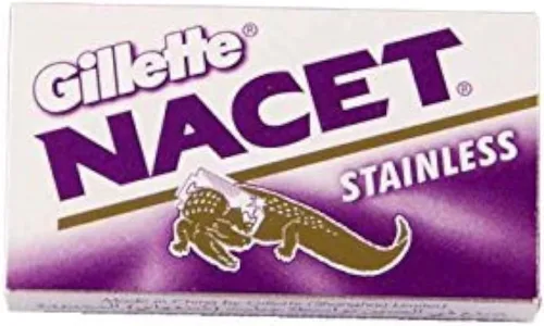 Miniatura 2 de 100 cuchillas de afeitar NACET de acero inoxidable de doble filo