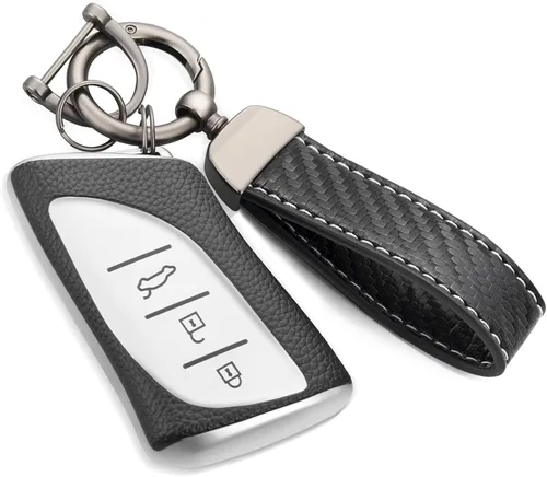 Miniatura 36 de Funda para llavero Buick con llavero de cuerda trenzada de metal, funda suave mejorada para Avenir Envision Encore Chevy Suburban Tahoe GMC Yukon