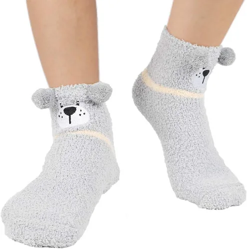 Miniatura 3 de Benefeet Sox Calcetines mullidos para hombre, calcetines divertidos y esponjosos, calcetines suaves de dibujos animados, calcetines suaves de felpa