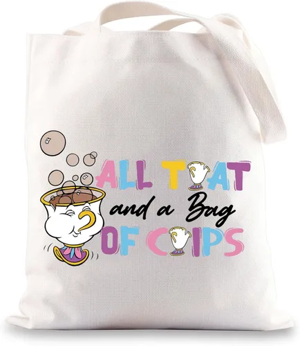 Miniatura 8 de BWWKTOP Bolsa de maquillaje Mrs. Potts And Chip Regalos inspirados en la belleza, todo eso y una bolsa de papas fritas Bolsa de maquillaje con Bolsa