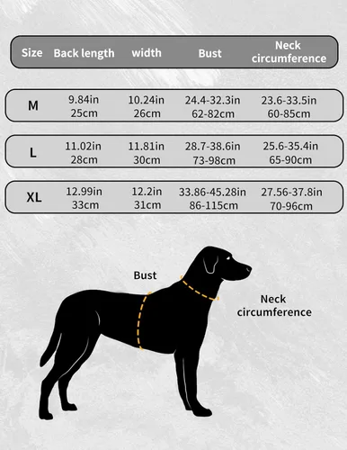 Miniatura 6 de Arnés táctico para perros de razas medianas y grandes, arnés ajustable para perros de servicio sin tirones con mango y sistema Molle, cordón