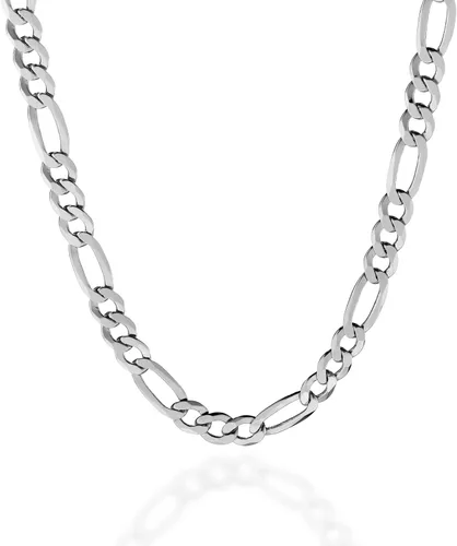 Quadri - Cadena Figaro de plata de ley de 36.417-0.276in, collar italiano para hombres, mujeres, niños y niñas, de 18 a 30 pulgadas, calidad