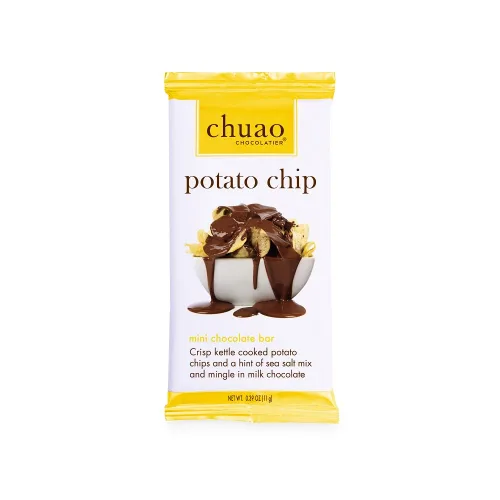 Miniatura 2 de chuao Chocolatier Potato Chip chocopods – Mini Barras de chocolate (24-Pack)