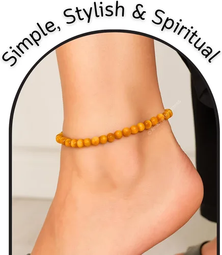 Miniatura 232 de Amazing Gemstone Crystal Anklet Ankle Bracelets for Women - Waterproof Beaded Healing Crystal Anklets, Plus Size Chakra Gemstone Bead Anklet
