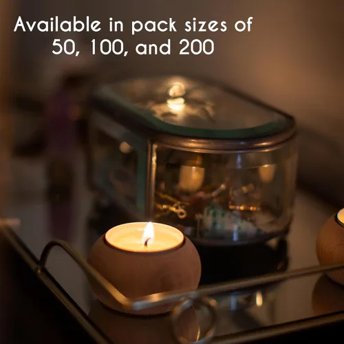 Miniatura 8 de Stonebriar Paquete de 50 velas de té largas sin perfume sin perfume con 8 horas de tiempo de combustión extendido, color blanco, 50