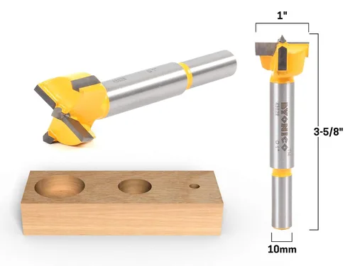 Miniatura 2 de YONICO 43028C Broca Forstner de 1 pulgada de diámetro Broca Forstner vástago de 0.394 in