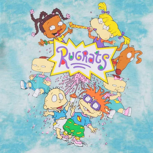 Miniatura 3 de Nickelodeon Camisa de moda de los años 90 de Rugrats Angelica y Reptar Allover Crop Top Skimmer Tee