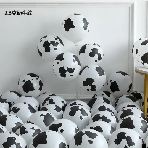 Miniatura 3 de Kit de arco de guirnalda de globos de vaca, 145 globos azules y marrones con estampado de vaca, globo de látex para cumpleaños, baby shower, granja