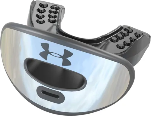 Under Armour Air - Protector labial para fútbol, protección bucal completa, compatible con brákets, ajuste instantáneo