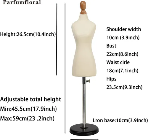 Miniatura 2 de Maniquí de forma de vestido femenino