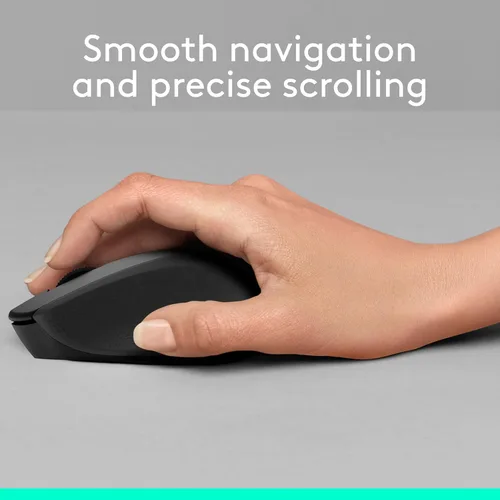 Miniatura 4 de Logitech M330 Silent Plus, mouse inalámbrico grande, color negro, Negro