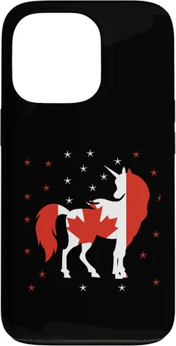 Miniatura 10 de Funda para iPhone 13 Pro Max Unicornio Bandera de Canadá