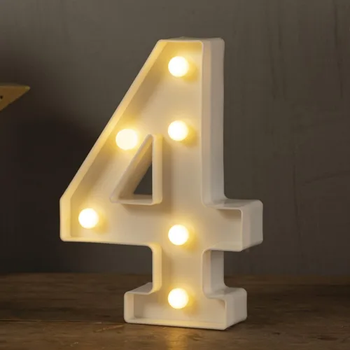 Miniatura 36 de HXWEIYE Letras iluminadas con luces LED, letreros luminosos de marquesina, 26 letras del alfabeto y 10 números para fiestas de cumpleaños, bares