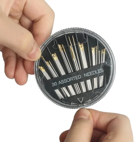 Miniatura 5 de Eketirry Agujas de coser a mano de alta calidad, 30 agujas surtidas para reparación de costura, 6 tamaños diferentes de agujas de coser con 2
