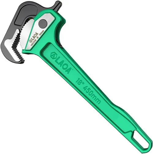 Miniatura 9 de LAOA Alicates de tubo rápido, llave de tubo de trinquete de aluminio multifunción, pinzas de pinzas con cabezal de llave CR-V, uso para trabajadores