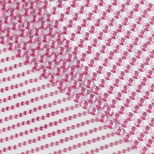 Miniatura 6 de 3090 calcomanías de cristales de diamantes de imitación de gemas para la cara de los ojos de 0.15/16 de pulgada (3/4/5/0.236 in) con diamantes