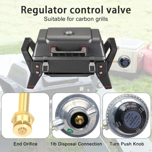 Miniatura 3 de 29102349 29103224A Reemplazo de la válvula de control del regulador para Charbroil Grill2Go X200 Tru-Infrarrojo 2012 Válvula reguladora Parrilla