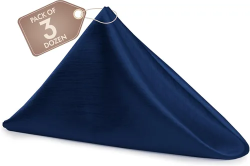 Miniatura 215 de Ultimate Textile -1 docena de servilletas reversibles Shantung Satin - Majestic - Servilletas de tela Majestic de 17 x 17 pulgadas, color marrón