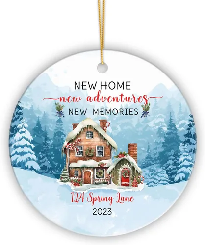 Miniatura 9 de Adorno personalizado de primera Navidad para nieta 2023, adorno de unicornio, personalizado para bebé, regalos de nieta, recuerdo de bebé
