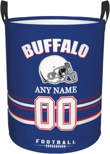 Miniatura 36 de Cesta de lavandería Philadelphia, cesta de lavandería personalizada estilo fútbol, cesta de almacenamiento plegable personalizada con nombre