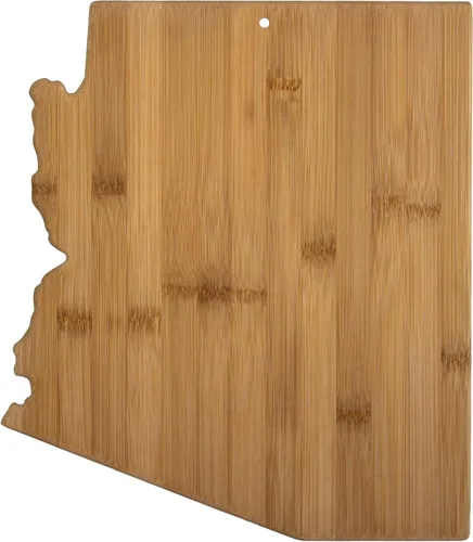 Miniatura 22 de Tabla para cortar y servir modelo Alabama de Totally Bamboo, de bambú 100%, para cocina y entretenimiento, Alabama, Marrón