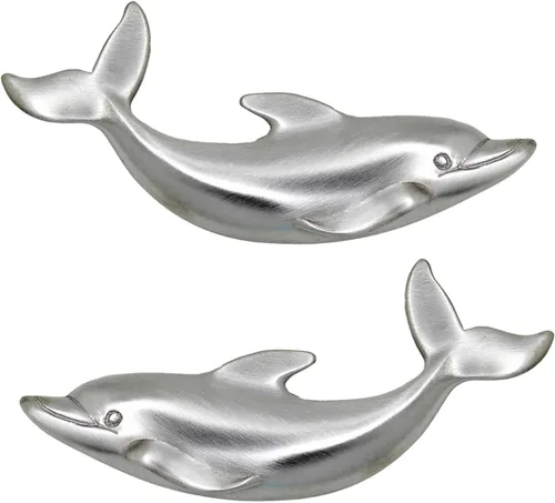 Miniatura 6 de Costello Coastal - Tirador de cajón Dolphin (orientado a la izquierda) Colección de herrajes de peltre