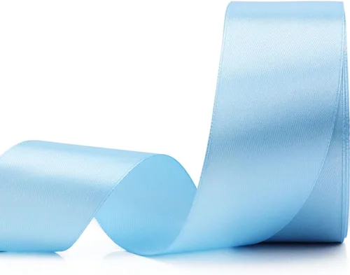 Cinta de 25 yardas para envolver regalos, manualidades, decoración de boda, ramos de flores, arreglo de fiesta (1 1/2 pulgadas x 25 yardas, azul