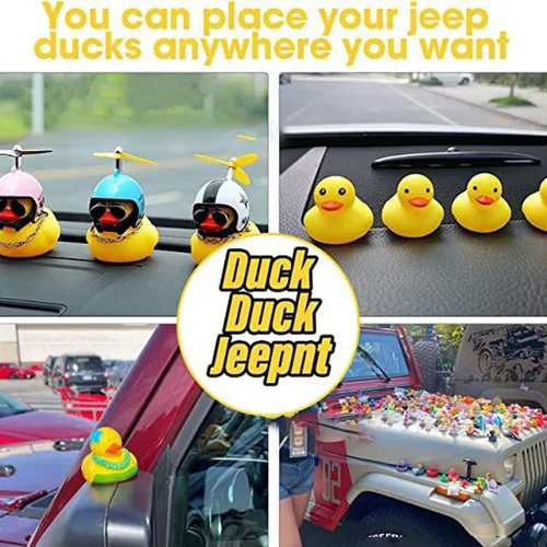 Miniatura 4 de 10 tapones de pato, soporte de pato de goma, soporte de pato de goma para Jeep Dash y pantalla fija, regalo para los amantes de Jeep, incluye