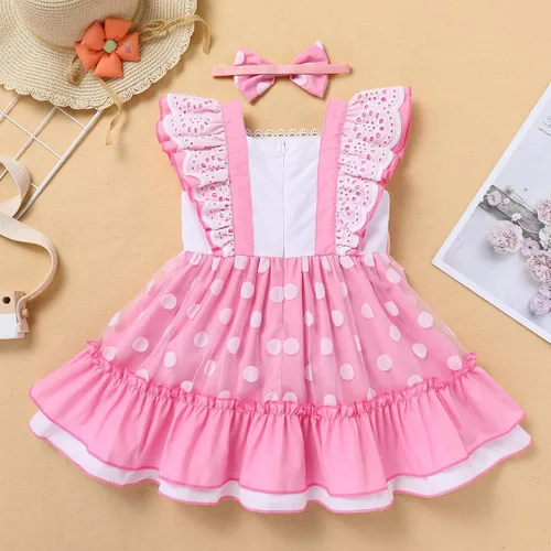 Miniatura 2 de Vestido de lunares para niña, ocasiones especiales, retro, de los años 50, vintage, clásico, con vuelo, vestido de fiesta de té rockabilly