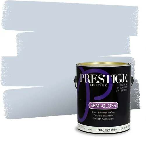 Miniatura 291 de Pintura Exterior + imprimación PRESTIGE, todo-en-uno, 1 galón, acabado mate, color comparable al Valspar* Royal Gray* VS151-Gris real