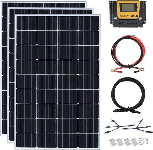 Miniatura 13 de Kit de panel solar de 20 W, 12 voltios, cargador de batería solar con controlador de carga de 10 A para caravana, barco, automóvil, remolque