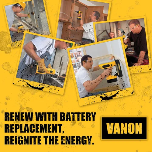 Miniatura 6 de VANON 4.8Ah Ni-Mh Baterías de repuesto para Dewalt 18v batería XRP DC9096 DC9098 DC9099 DW9098 DW9099 DW9095 DW9096 DE9039 DC9181 Compatible