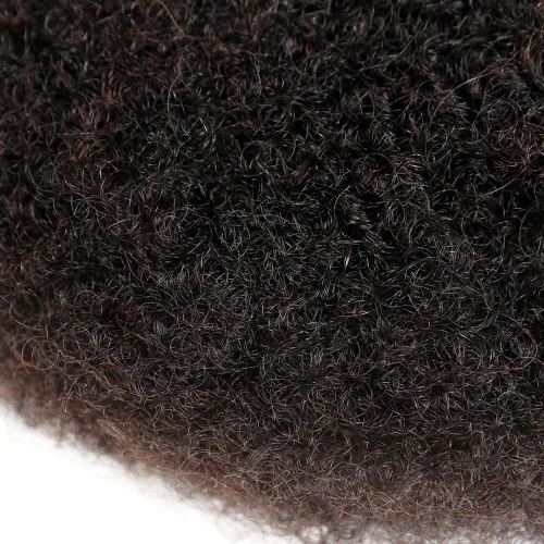 Miniatura 4 de Style Icon 3 paquetes de cabello humano Afro Kinkys a granel (30cm/30cm/30cm, negro natural) - Trenzas Afro Twist - Extensiones rizadas y crespas