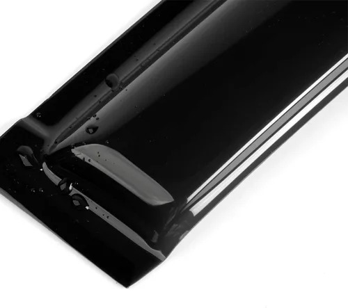 Miniatura 5 de 2 protectores de lluvia estilo montaje exterior, deflectores de viento duraderos para ventana lateral, color humo oscuro, viseras de ventana
