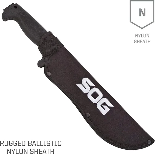 Miniatura 5 de SOG fari 10 in. Machete, Kraton, Tanto Plain