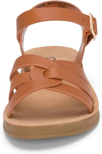 Miniatura 4 de STYLISH S KALI-K Sandalias cómodas de suela acolchada con tiras y puntera abierta para niñas pequeñas