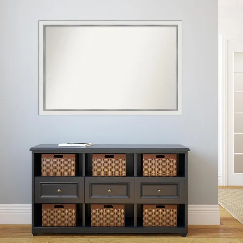 Miniatura 721 de Amanti Art Espejo personalizado, espejo estrecho de baño de oro blanco, espejo de pared o espejo de tocador de baño sobre el fregadero