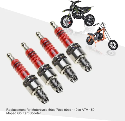 Miniatura 6 de GOOFIT Reemplazo de bujías A7TC de 3 electrodos para 50cc 70cc 90cc 110cc 125cc 150cc Scooter Dirt Pocket Bike ATV Moped Quad Go Kart
