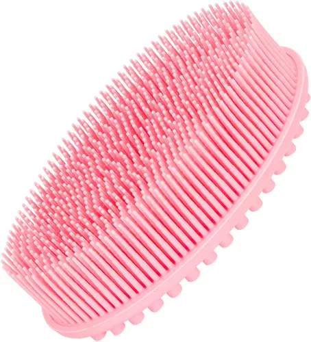 Cepillo de esponja de baño de silicona, 100% silicona, limpiador suave para la espalda, el mejor cepillo exfoliante para el cuerpo, regalo para