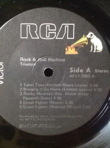 Miniatura 3 de TRIUMPH Rock & Roll Machine LP Vinyl & Cover VG+ 1978 AFL1 2982 Compilation