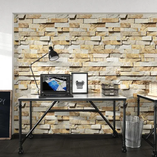 Miniatura 4 de Papel tapiz de ladrillo 3D autoadhesivo para encimeras, paredes, mesas, papel tapiz de piedra para dormitorio, sala de estar, papel de pared