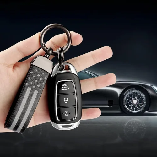 Miniatura 4 de Kit de llavero de automóvil, llavero de anillo en D antipérdida, giratorio de 360 grados con destornillador, adecuado para hombres y mujeres