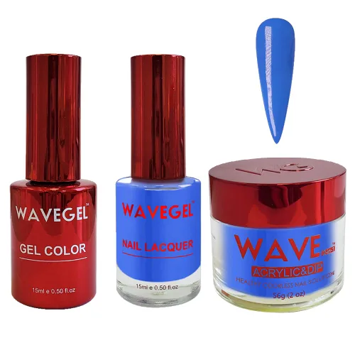 Miniatura 33 de WAVEGEL - Juego de gel de remojo, laca de uñas y polvo acrílico y polvo de inmersión a juego - Colección Queen - #015 Noble Men