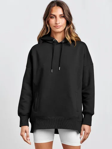 Miniatura 9 de ANRABESS Sudaderas con capucha de gran tamaño para mujer, sudadera de forro polar 2024, trajes de moda para adolescentes y niñas