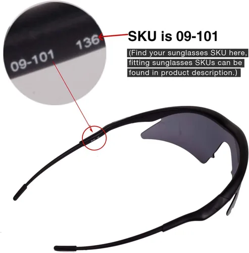 Miniatura 6 de Walleva Lentes de repuesto + goma para gafas de sol Oakley M Frame Sweep - Múltiples opciones disponibles