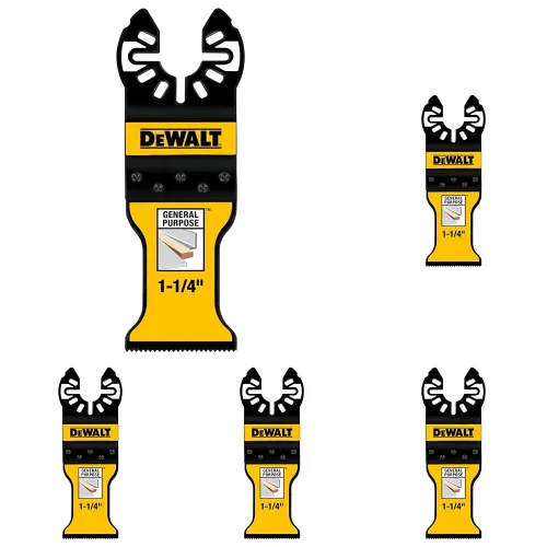 DEWALT Hoja oscilante de titanio para herramientas de madera con clavos, 1-1/4 pulgadas, paquete de 15, (DWA4203-3)